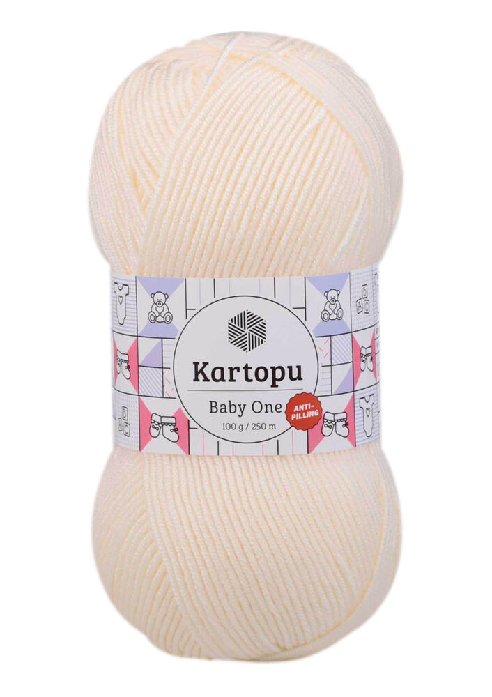 KARTOPU BABY ONE ÖRGÜ İPİ 100 GR K025 KREM