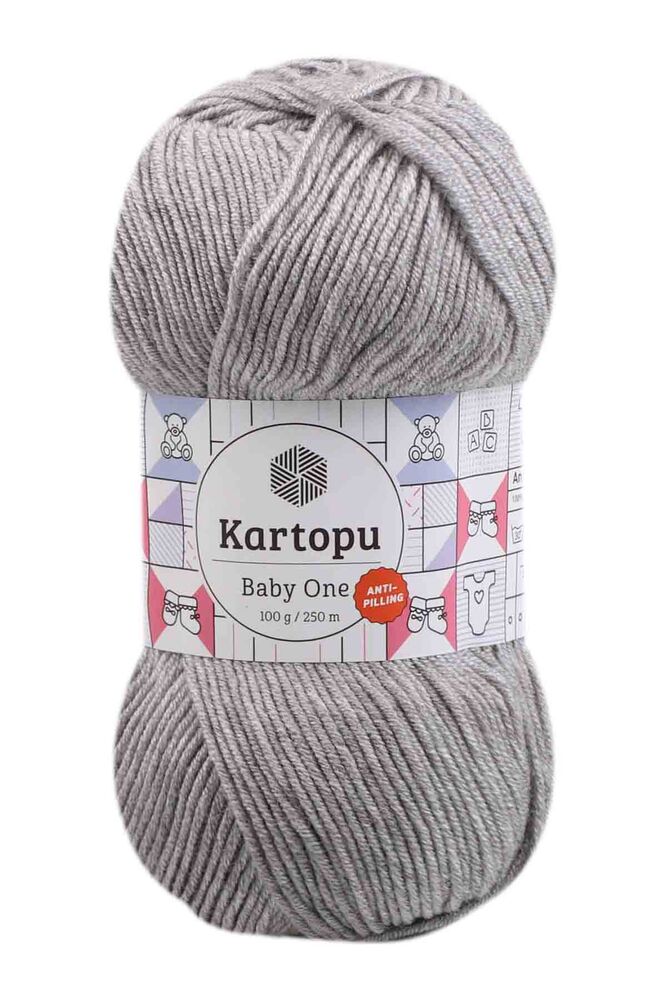 KARTOPU BABY ONE ÖRGÜ İPİ 100GR K1000 AÇIK GRİ