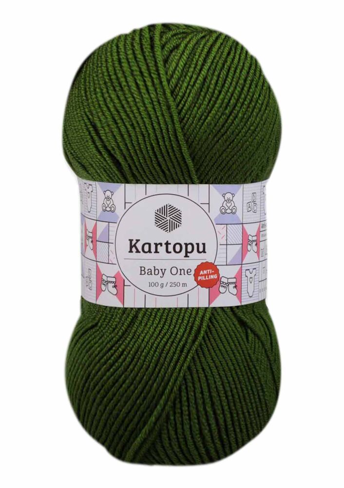 KARTOPU BABY ONE ÖRGÜ İPİ 100GR K1391 ÇAM YEŞİLİ