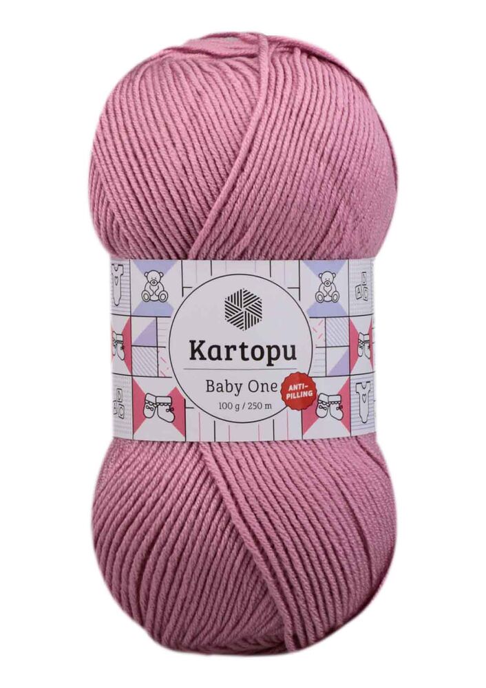 KARTOPU BABY ONE ÖRGÜ İPİ 100GR K1763 GÜL KURUSU