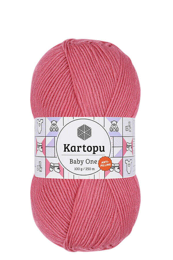 KARTOPU BABY ONE ÖRGÜ İPİ 100 GR K244 ŞEKER PEMBE