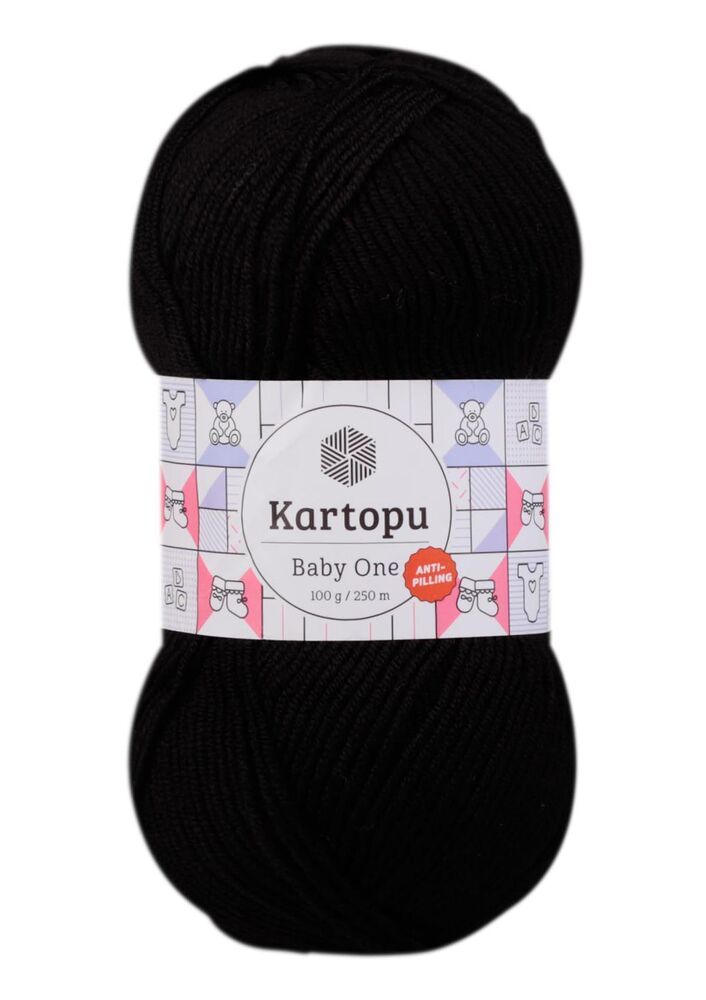 KARTOPU BABY ONE ÖRGÜ İPİ 100 GR K940 SİYAH