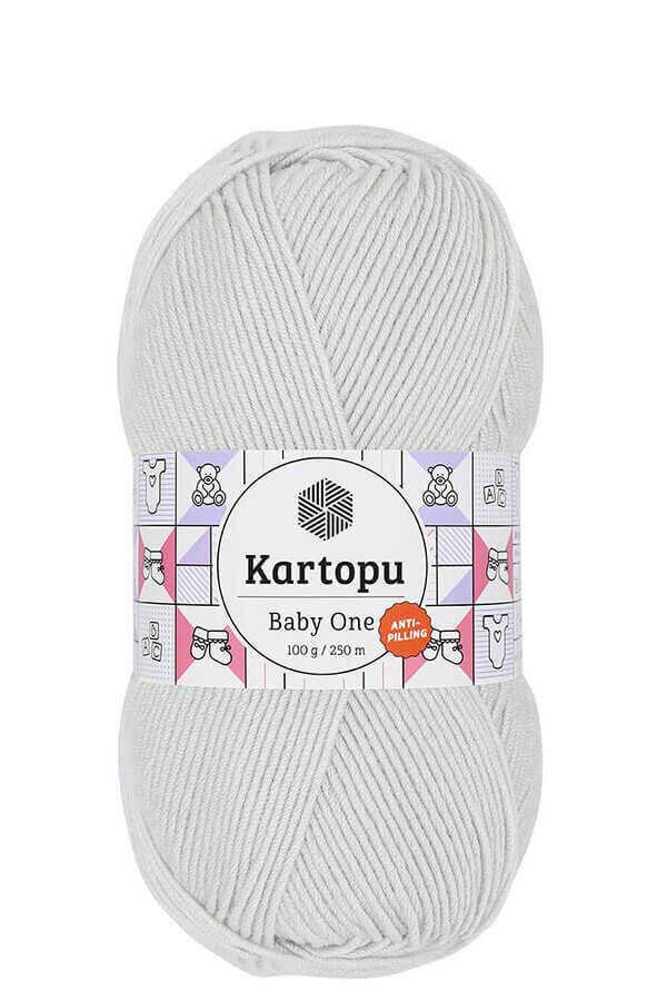 KARTOPU BABY ONE ÖRGÜ İPİ 100 GR K993 GÜMÜŞ GRİ