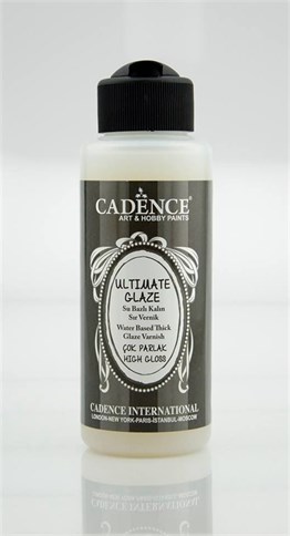 CADENCE ULTIMATE GLAZE SU BAZLI KALIN SIR VERNİK PARLAK 120ML