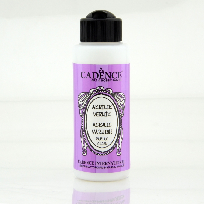 CADENCE SU BAZLI AKRİLİK VERNİK PARLAK - 120ML