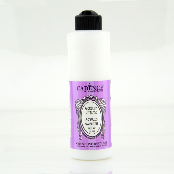 CADENCE SU BAZLI AKRİLİK VERNİK PARLAK - 250ML