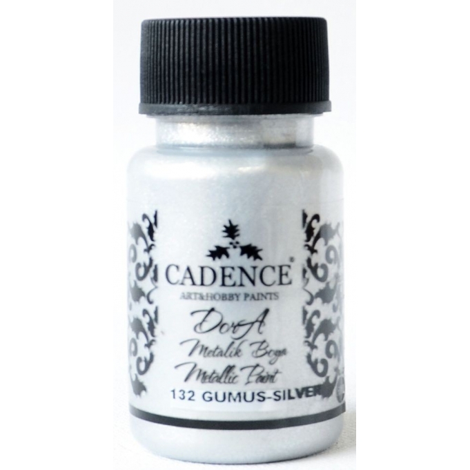 CADENCE DORA METALİK BOYA 50ML - 132 GÜMÜŞ