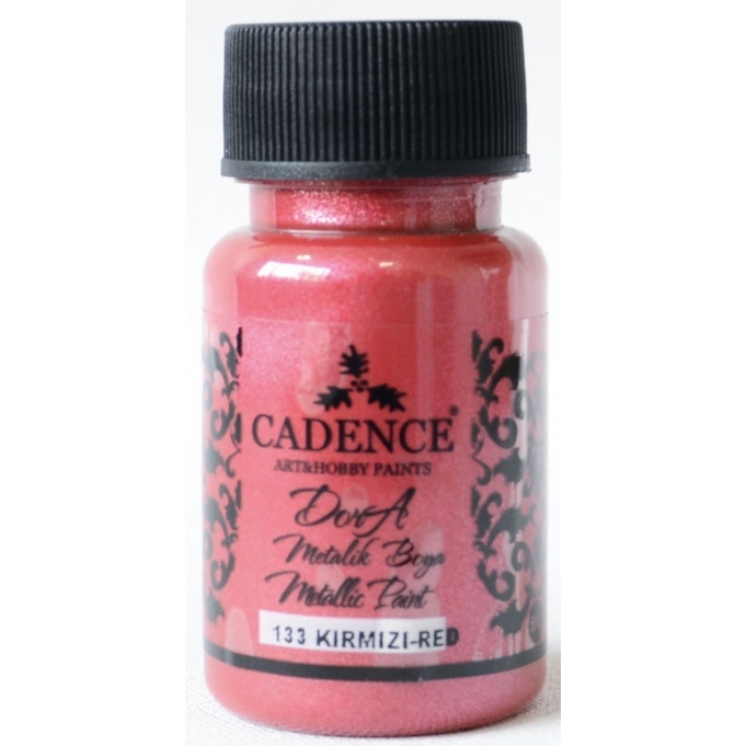 CADENCE DORA METALİK BOYA 50ML - 133 DORA KIRMIZI