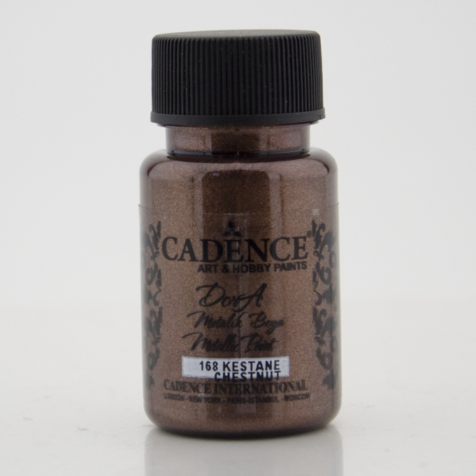 CADENCE DORA METALİK BOYA 50ML - 168 KESTANE