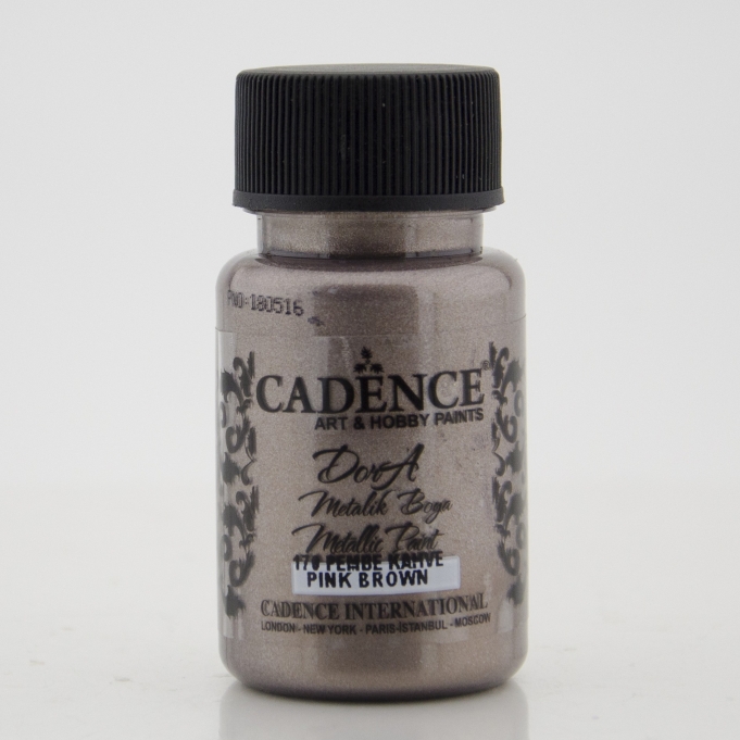 CADENCE DORA METALİK BOYA 50ML - 170 PEMBE KAHVE