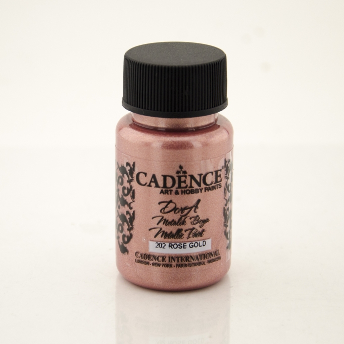 CADENCE DORA METALİK BOYA 50ML - 202 ROSE GOLD