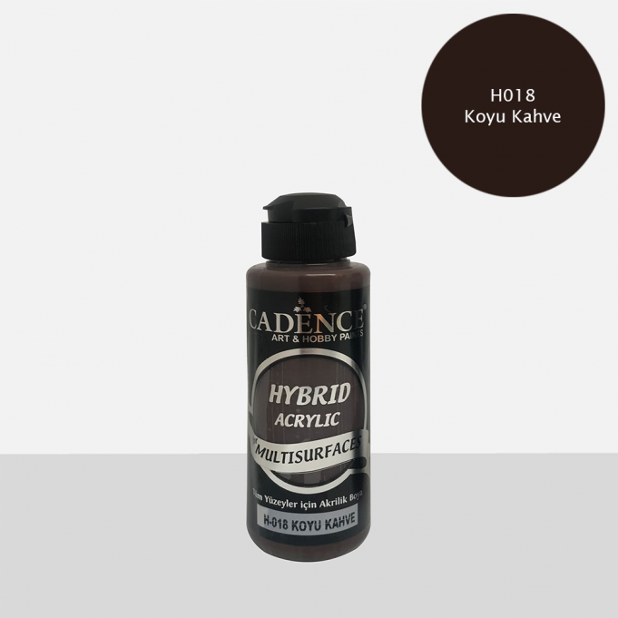 CADENCE HYBRID ACRYLIC MULTISURFACES BOYA 120 ML H018 KOYU KAHVE