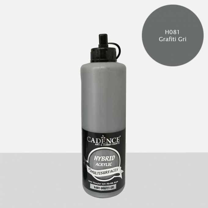 CADENCE HYBRID ACRYLIC MULTISURFACES BOYA 500ML H081 GRAFİTİ GRİ