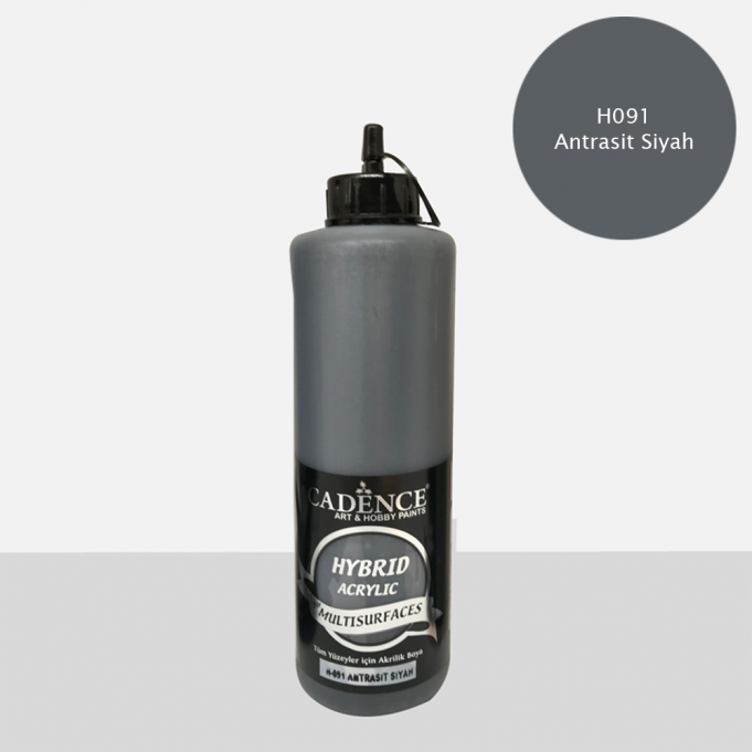 CADENCE HYBRID ACRYLIC MULTISURFACES BOYA 500ML H091 ANTRASİT SİYAH