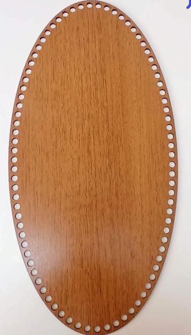 ÇANTA TABANLARI - MDF OVAL ÇANTA TABANI 40X25 CM 