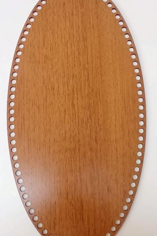 ÇANTA TABANLARI - MDF OVAL ÇANTA TABANI 40X25 CM 