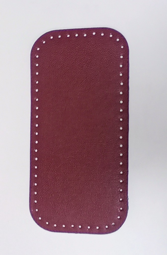 ÇANTA TABANLARI - SUNİ DERİ ÇANTA TABANI 15X31 CM BORDO