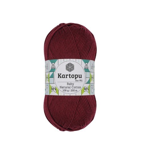 KARTOPU BABY NATURAL COTTON K113 BORDO