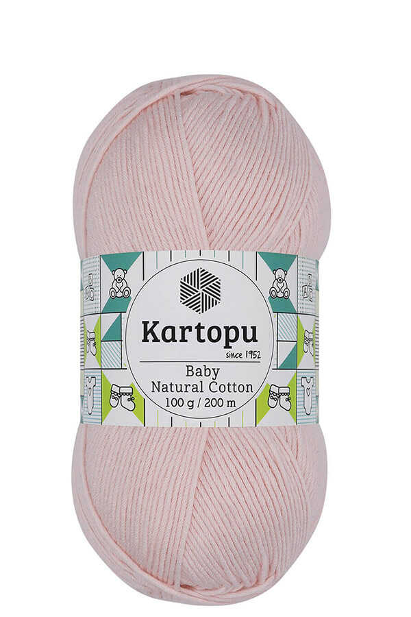 KARTOPU BABY NATURAL COTTON  K1562 TOZ PEMBE