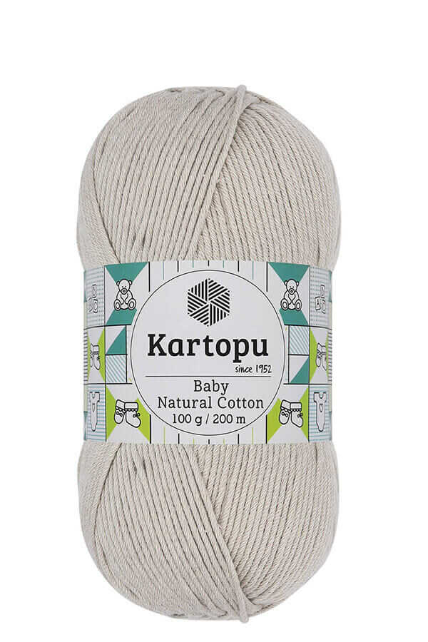 KARTOPU BABY NATURAL COTTON  K4532 MANTAR BEJİ