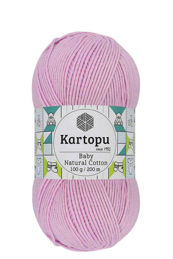 KARTOPU BABY NATURAL COTTON K782 PEMBE