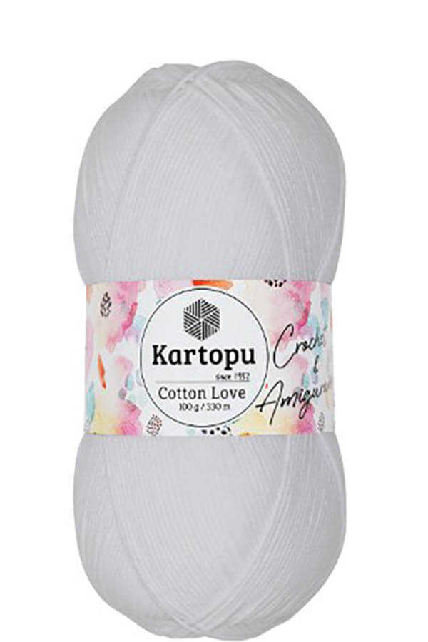 KARTOPU COTTON LOVE K010 BEYAZ