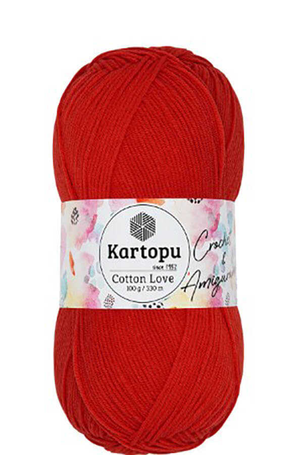 KARTOPU COTTON LOVE K1170 KIRMIZI