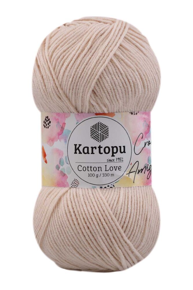 KARTOPU COTTON LOVE K354 MANTAR BEJİ