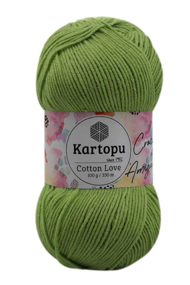 KARTOPU COTTON LOVE K404 FISTIK YEŞİL