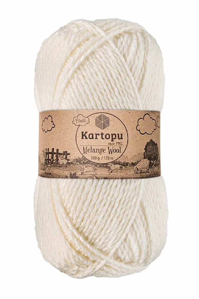 KARTOPU MELANGE WOOL K013 EKRU