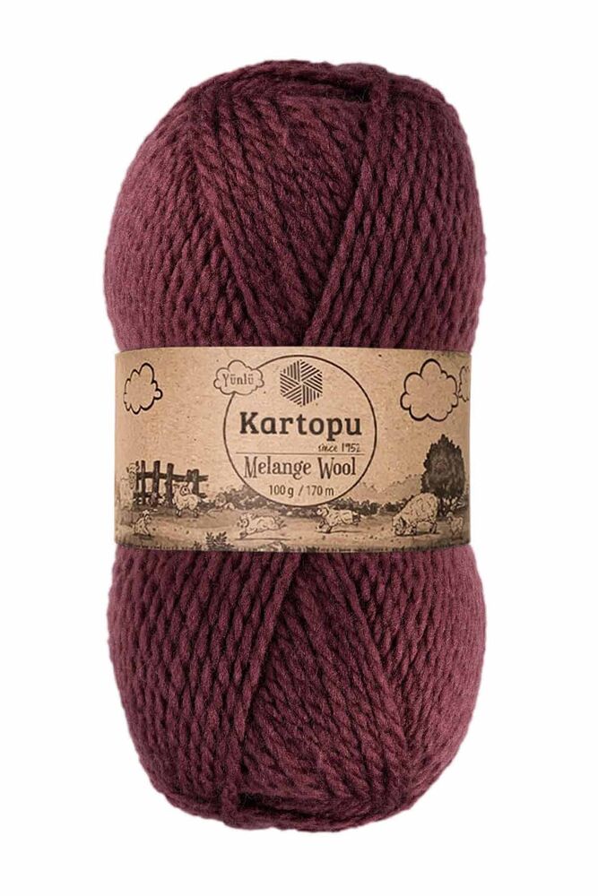 KARTOPU MELANGE WOOL K1707 MÜRDÜM