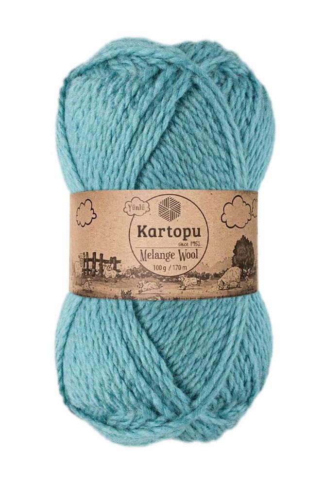 KARTOPU MELANGE WOOL K5017 MİNT YEŞİLİ