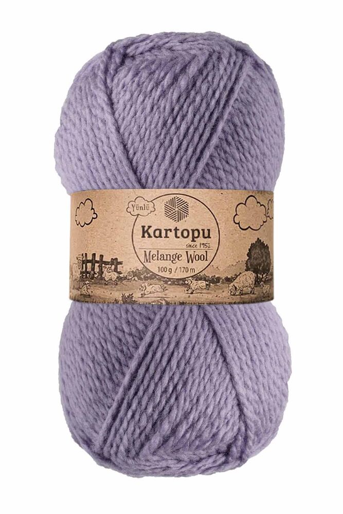 KARTOPU MELANGE WOOL K711 LİLA