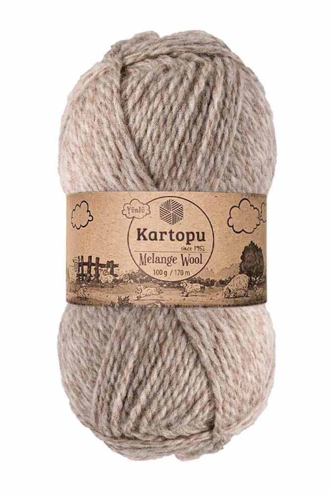 KARTOPU MELANGE WOOL K9002 BEJ MULİNE