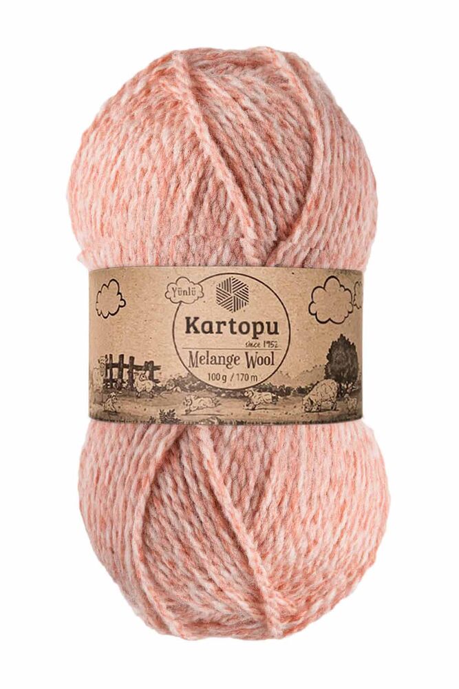 KARTOPU MELANGE WOOL K9004 PUDRA MULİNE