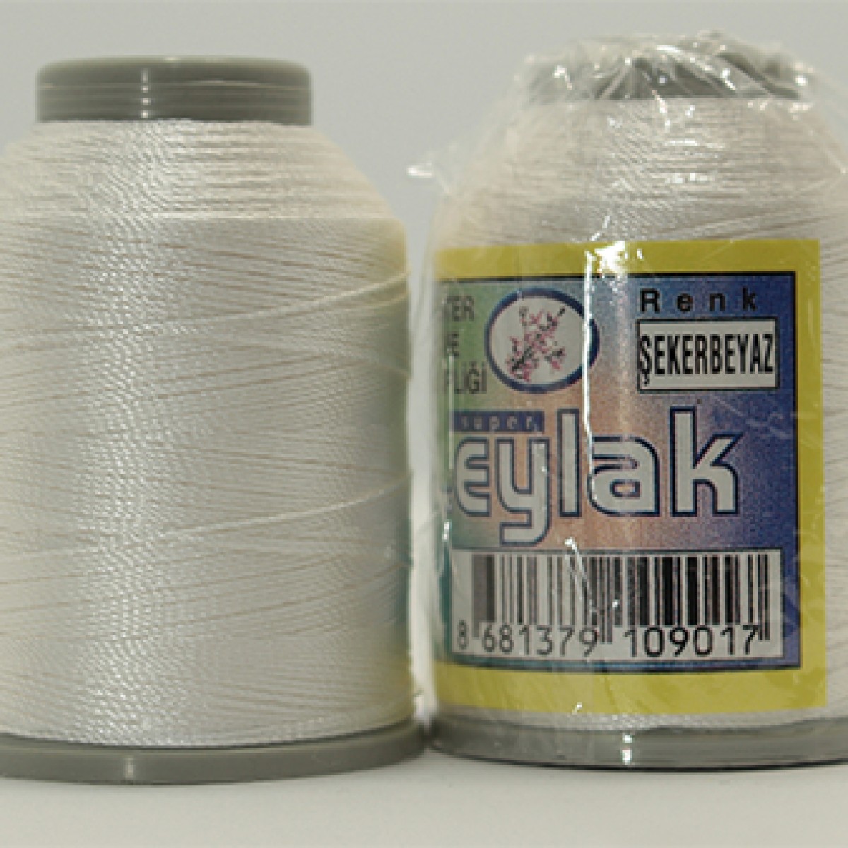 LEYLAK 6 KAT NO: 50 POLYESTER YAZMA VE HAVLU İPİ 20GR  - ŞEKER BEYAZ