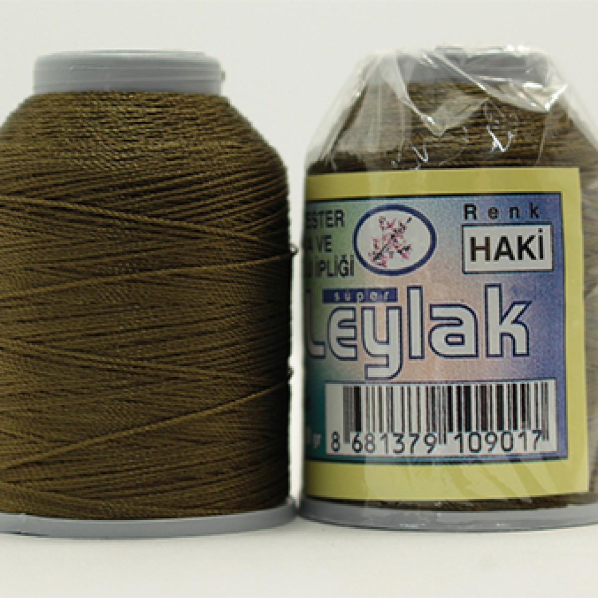 LEYLAK 6 KAT NO: 50 POLYESTER YAZMA VE HAVLU İPİ 20GR  - HAKİ