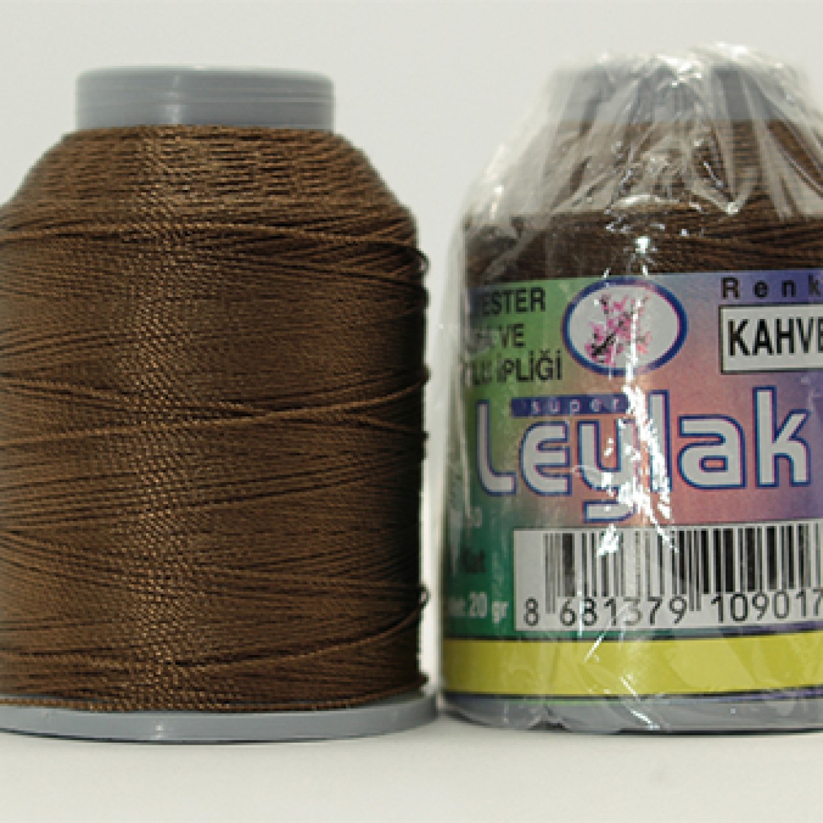 LEYLAK 6 KAT NO: 50 POLYESTER YAZMA VE HAVLU İPİ 20GR  - KAHVE