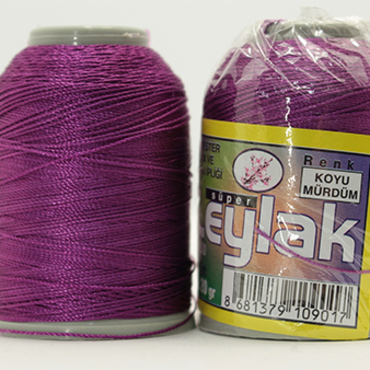 LEYLAK 6 KAT NO: 50 POLYESTER YAZMA VE HAVLU İPİ 20GR  - KOYU MÜRDÜM 