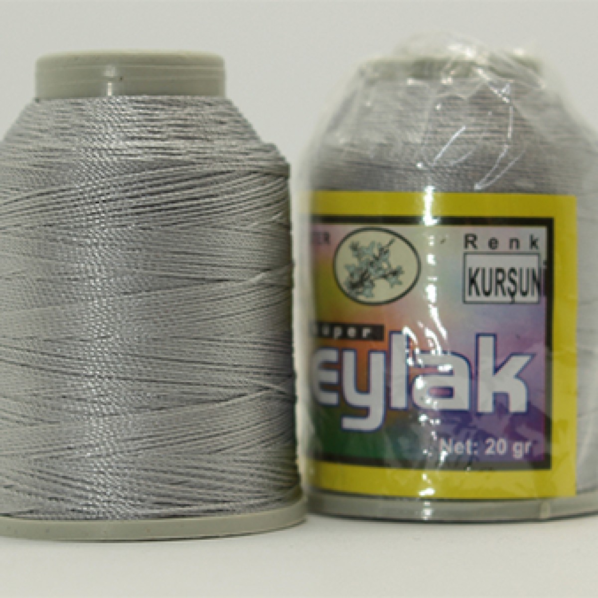 LEYLAK 6 KAT NO: 50 POLYESTER YAZMA VE HAVLU İPİ 20GR  - KURŞUNİ