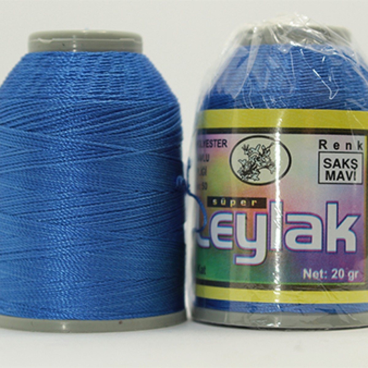 LEYLAK 6 KAT NO: 50 POLYESTER YAZMA VE HAVLU İPİ 20GR  - SAKS MAVİ