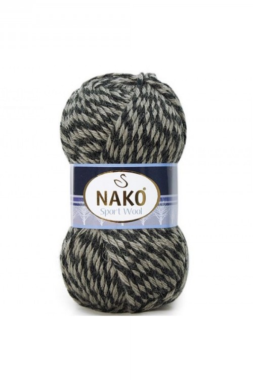 NAKO SPORT WOOL 21342 BEJ SİYAH MULİNE