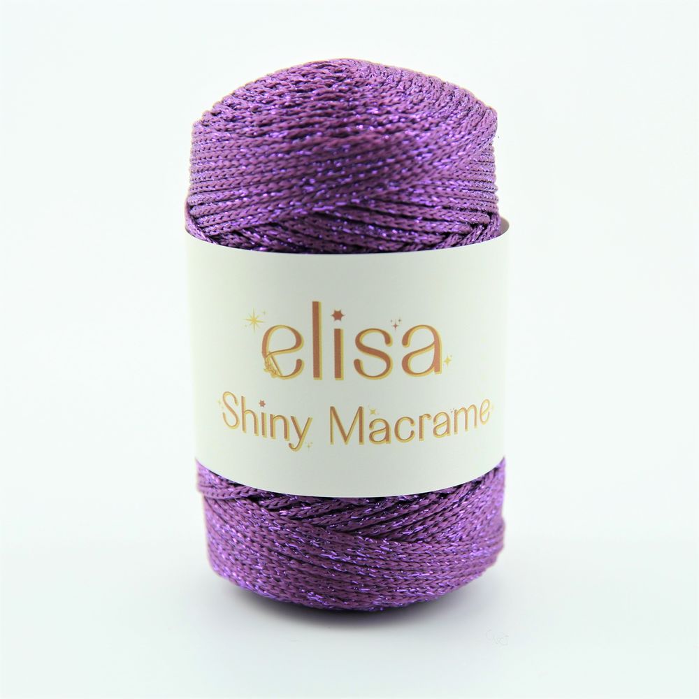 ELİSA - POLYESTER  SİMLİ MAKROME İPİ 3MM MENEKŞE